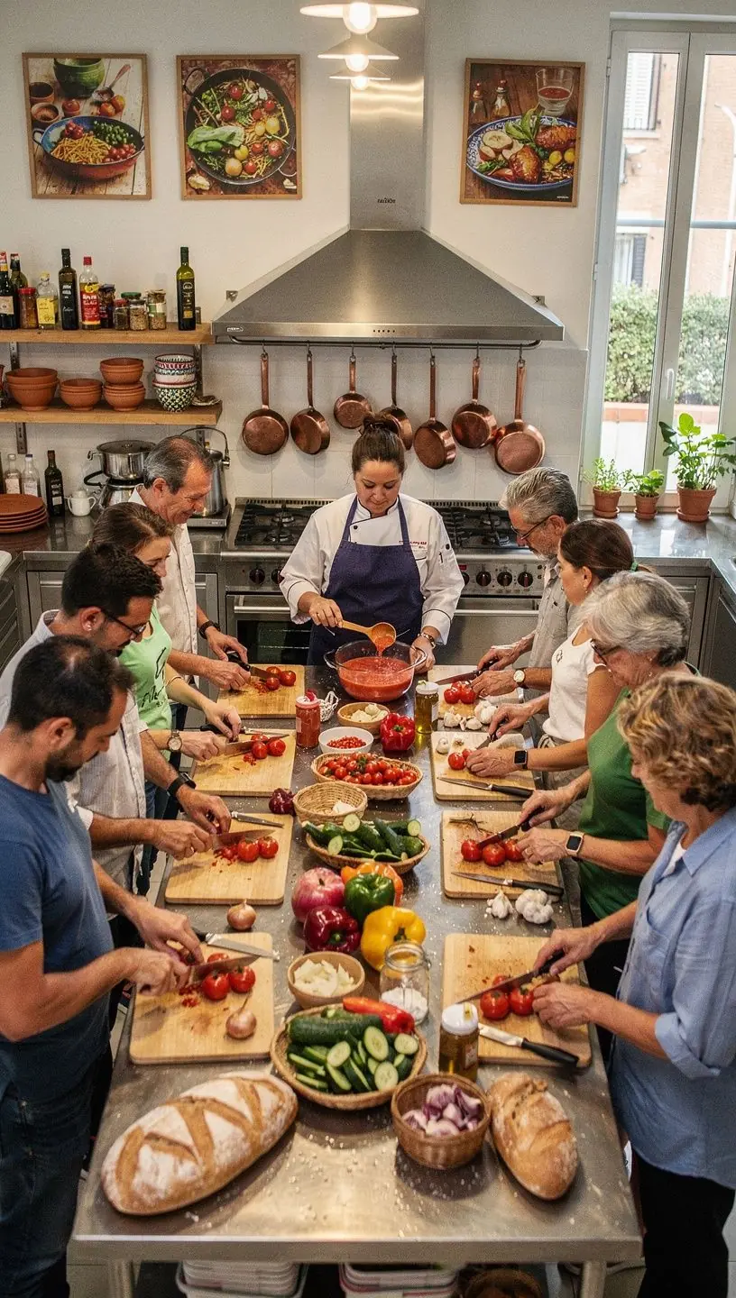 Discusión comunitaria sobre soluciones rápidas de comidas.